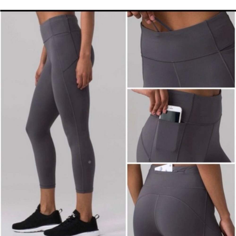lululemon athletica final lap crop legging 23’